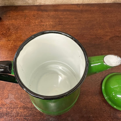 Green Enamel Coffee Pot The Blind Mole