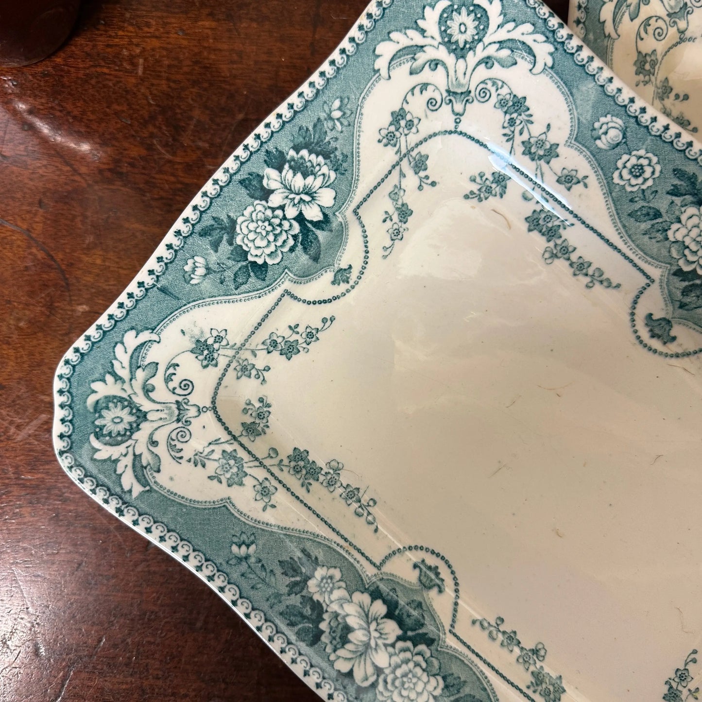Early Victorian Blue Platters Pair The Blind Mole