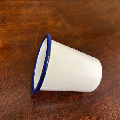 Enamel Vintage White Tumbler The Blind Mole