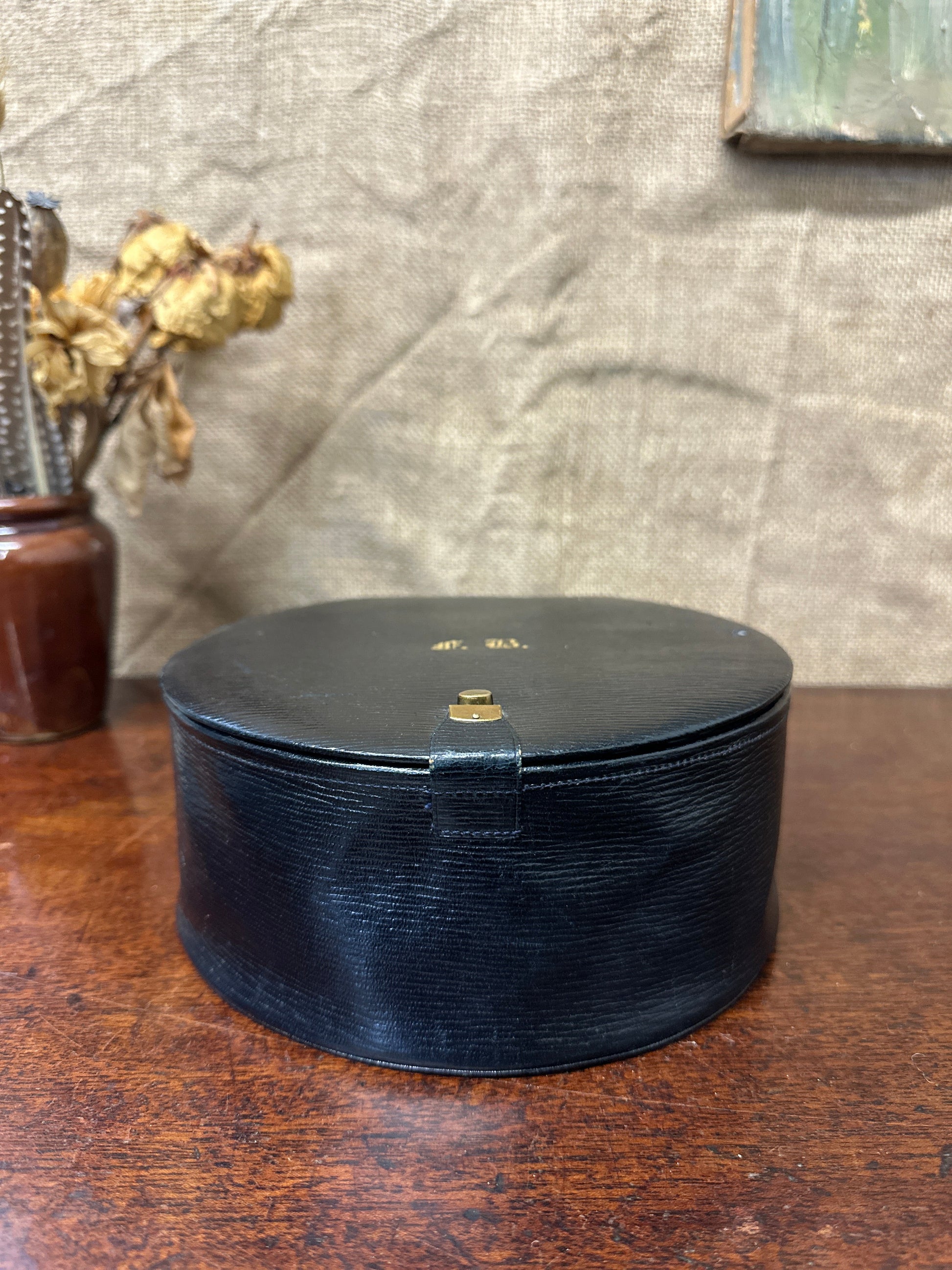 Black Leather Collar Keepsake Box The Blind Mole
