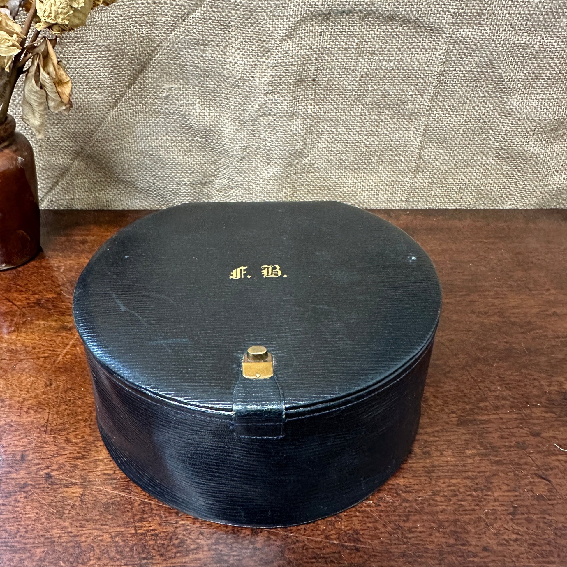 Black Leather Collar Keepsake Box The Blind Mole