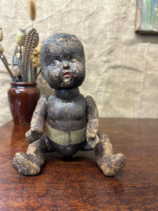 1930s Composition Reliable Canada Baby Doll The Blind Mole