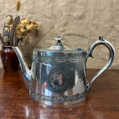 Victorian EPNS Teapot The Blind Mole