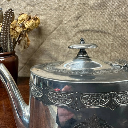 Victorian EPNS Teapot The Blind Mole