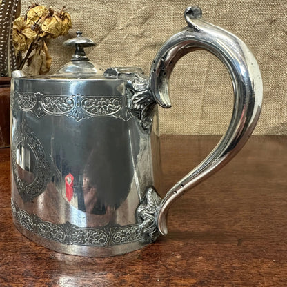 Victorian EPNS Teapot The Blind Mole