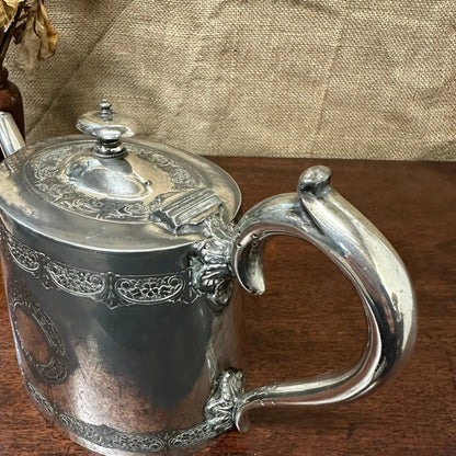 Victorian EPNS Teapot The Blind Mole