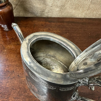 Victorian EPNS Teapot The Blind Mole