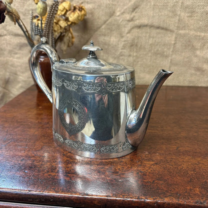 Victorian EPNS Teapot The Blind Mole