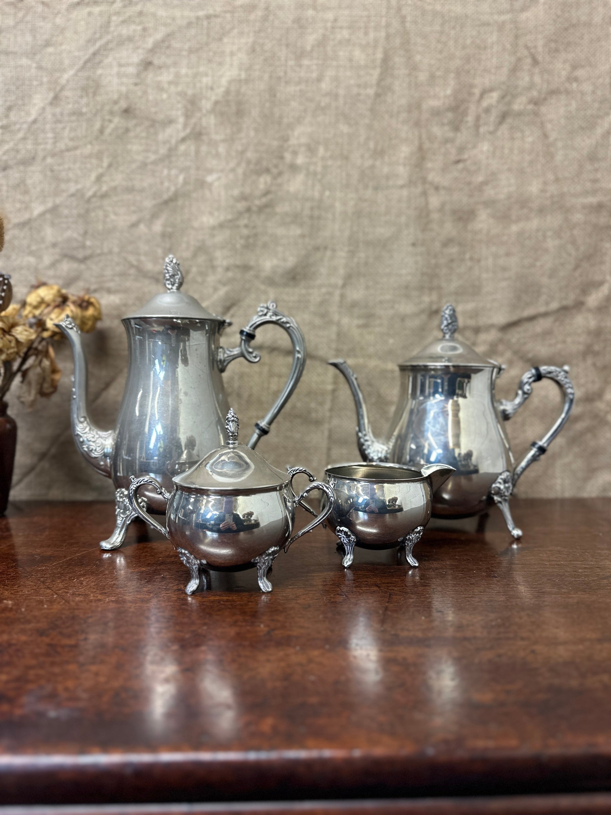 Victorian Style EPNS Tea and Coffee Set The Blind Mole