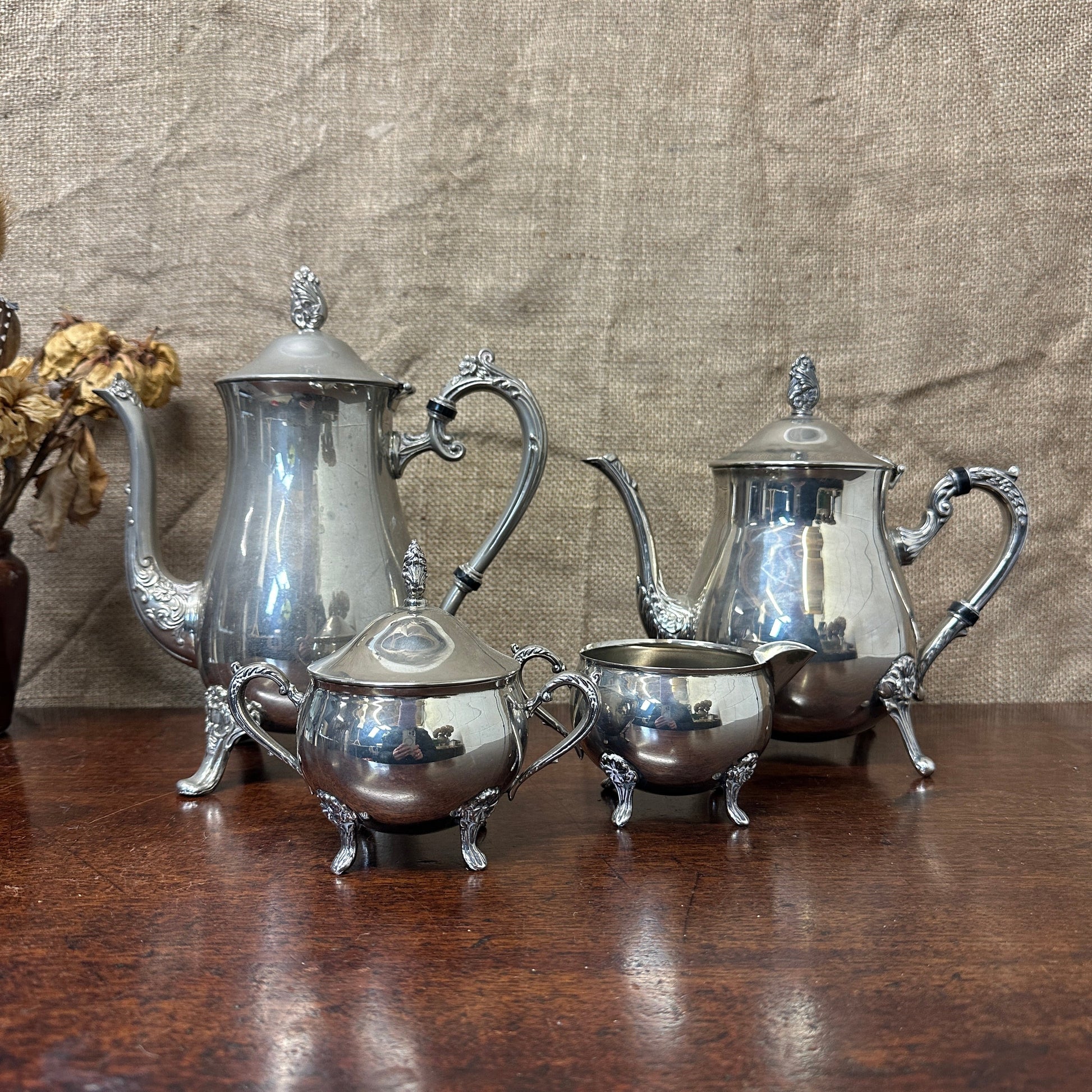 Victorian Style EPNS Tea and Coffee Set The Blind Mole