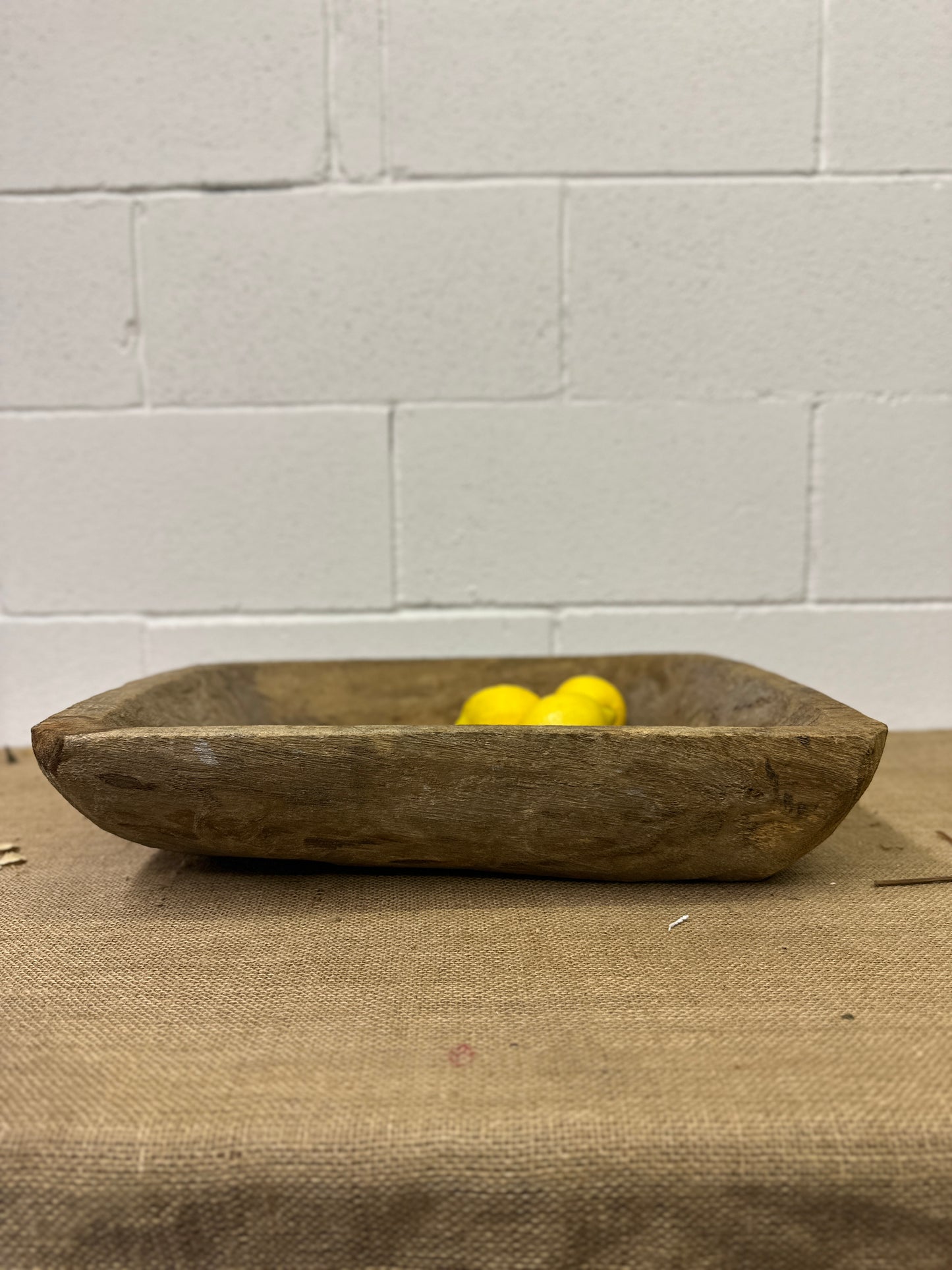 Antique Wooden Trough Dough Bowl
