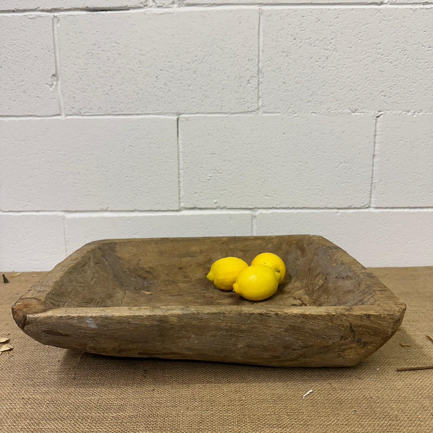 Antique Wooden Trough Dough Bowl