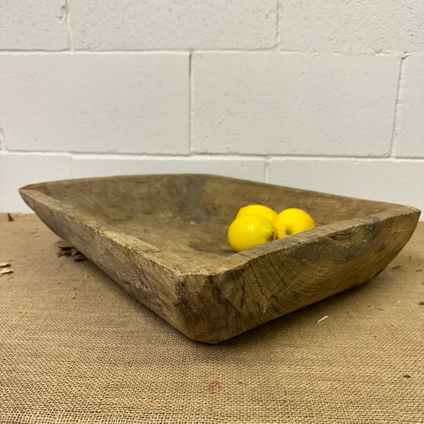 Antique Wooden Trough Dough Bowl