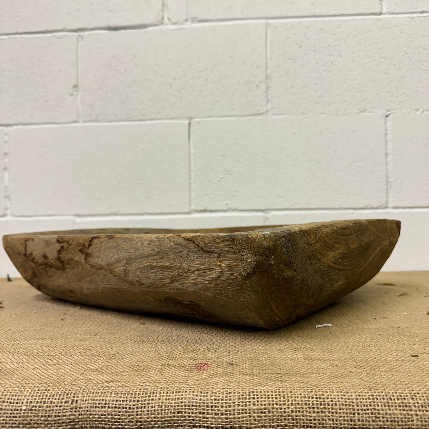 Antique Wooden Trough Dough Bowl