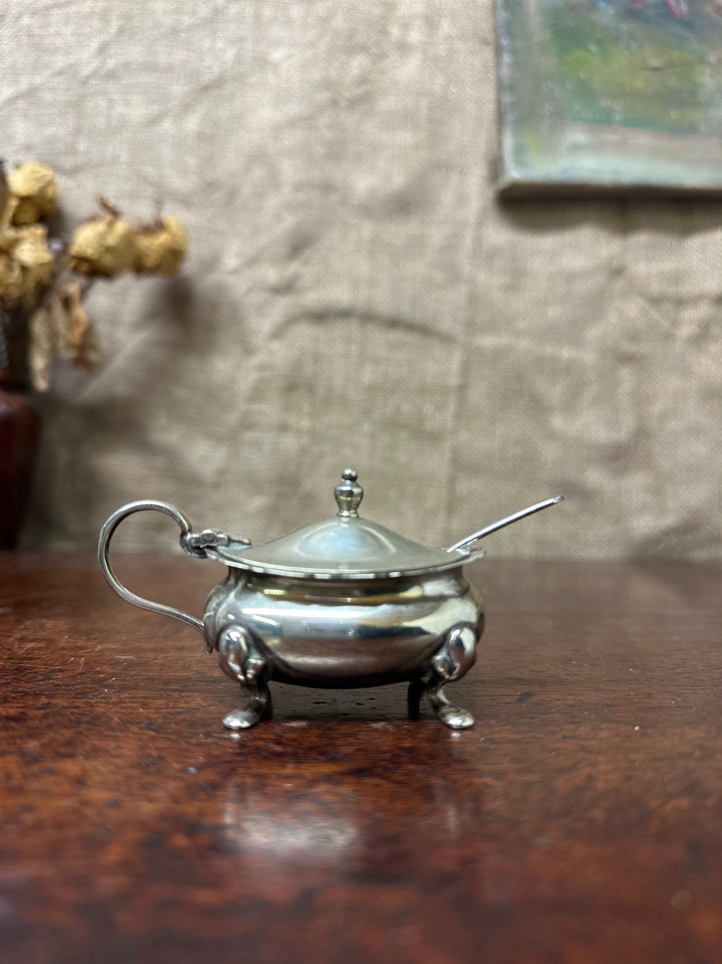 Georgian Style EPNS Salt Cellar The Blind Mole