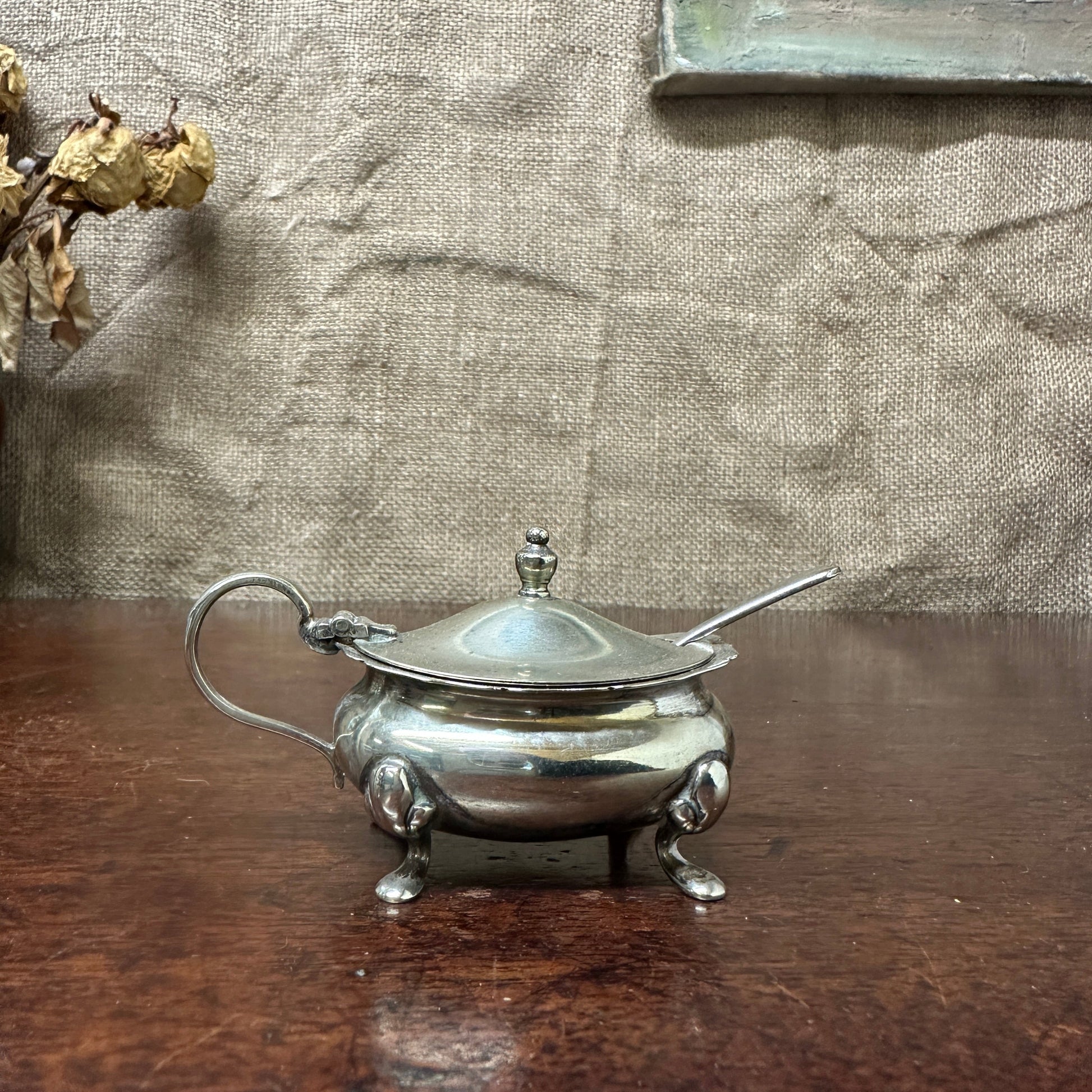 Georgian Style EPNS Salt Cellar The Blind Mole