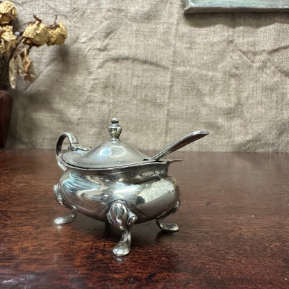 Georgian Style EPNS Salt Cellar The Blind Mole