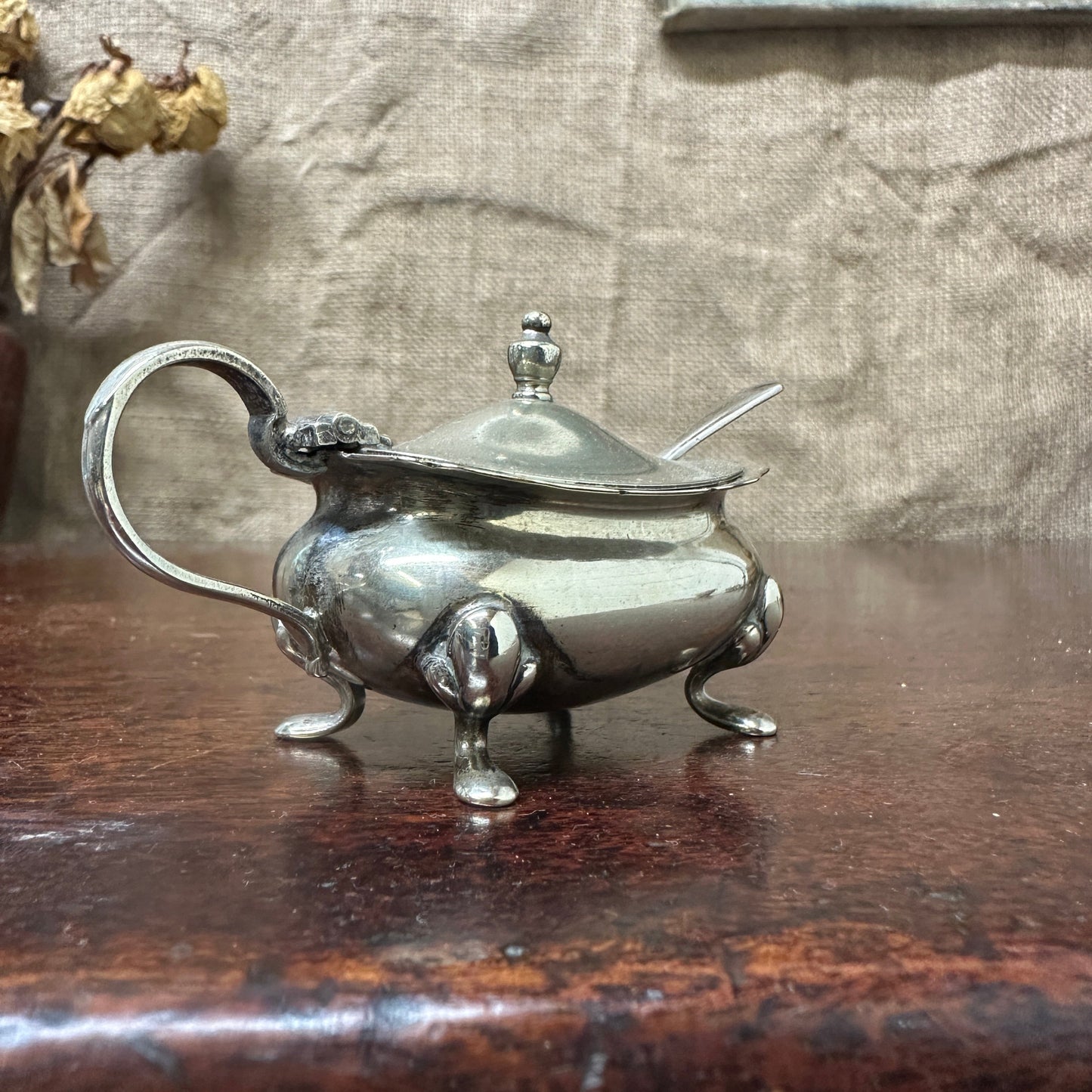 Georgian Style EPNS Salt Cellar The Blind Mole