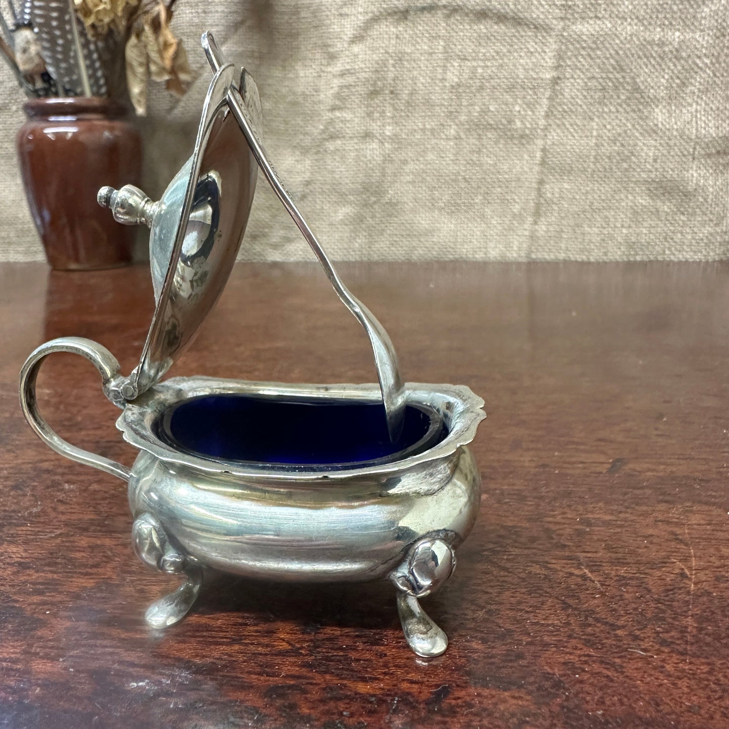 Georgian Style EPNS Salt Cellar The Blind Mole