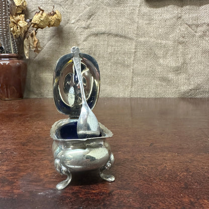 Georgian Style EPNS Salt Cellar The Blind Mole