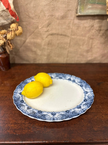 Victorian Melsary Booths Transferrer-ware Platter The Blind Mole