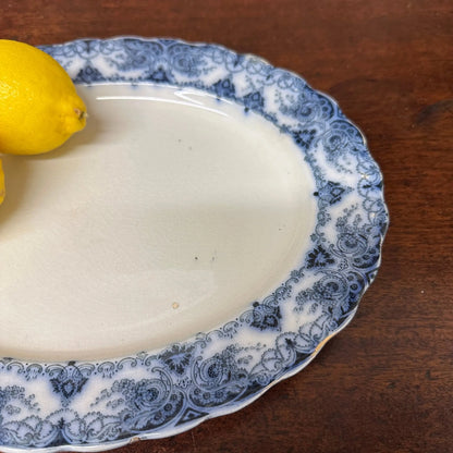 Victorian Melsary Booths Transferrer-ware Platter The Blind Mole