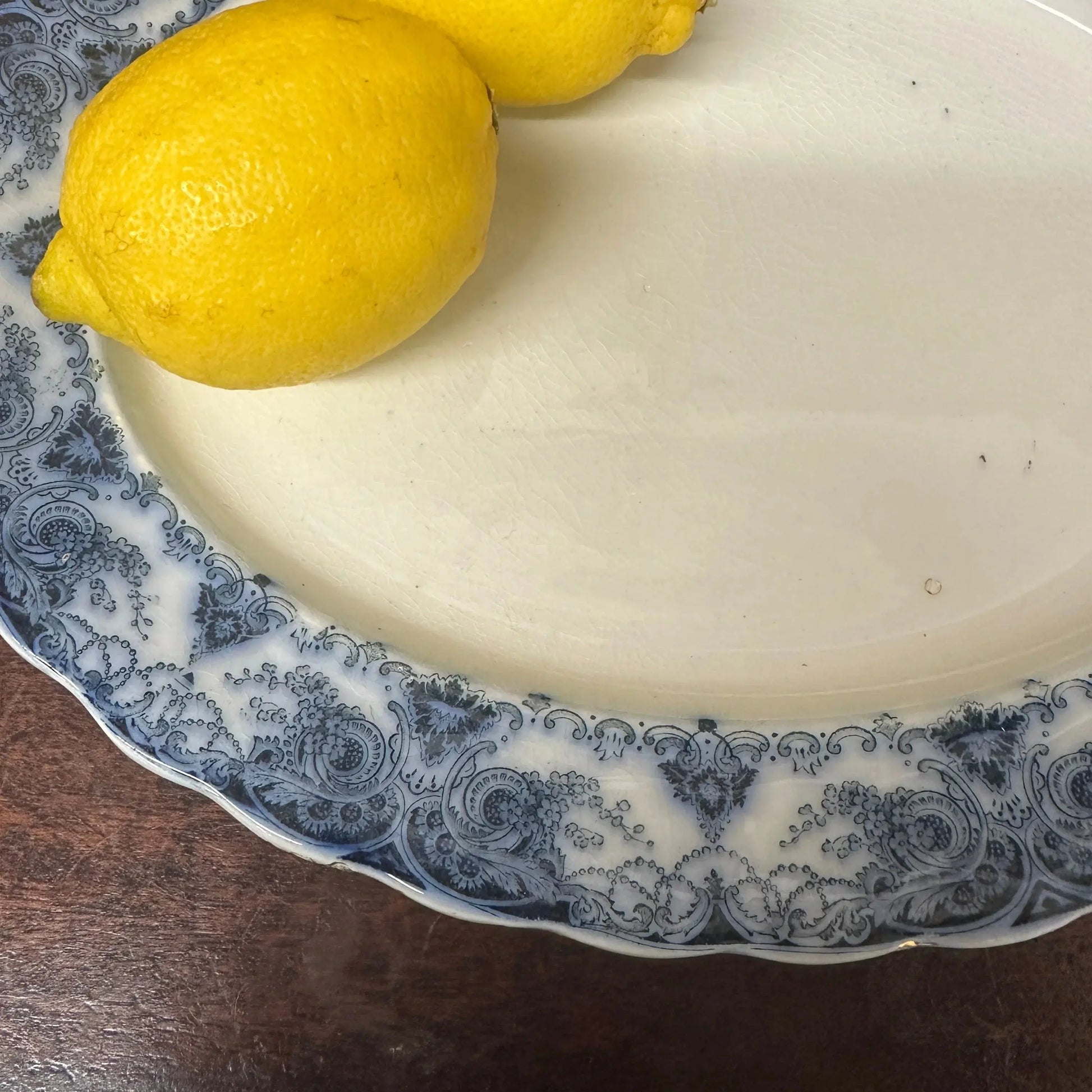 Victorian Melsary Booths Transferrer-ware Platter The Blind Mole