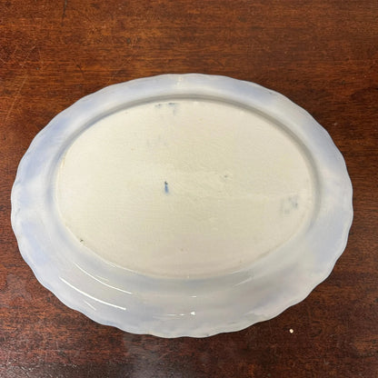 Victorian Melsary Booths Transferrer-ware Platter The Blind Mole