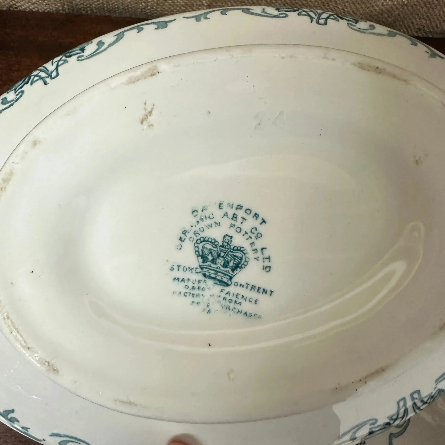 Davenport Edwardian Light Blue Tureen The Blind Mole