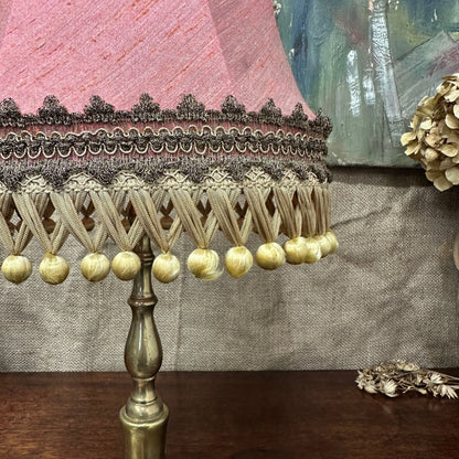 Vintage Pink Silk Lamp Shade The Blind Mole