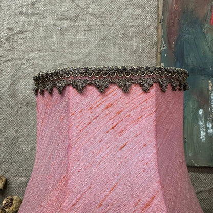 Vintage Pink Silk Lamp Shade The Blind Mole
