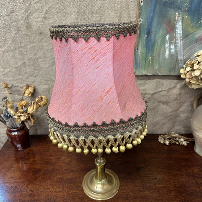 Vintage Pink Silk Lamp Shade The Blind Mole