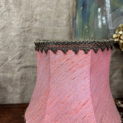 Vintage Pink Silk Lamp Shade The Blind Mole