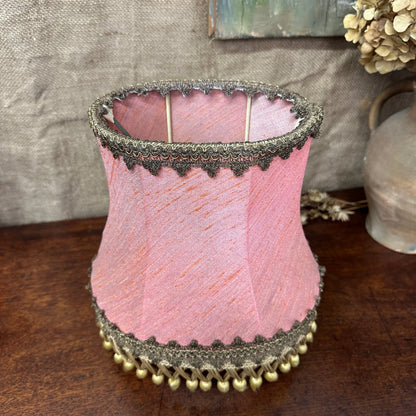 Vintage Pink Silk Lamp Shade The Blind Mole