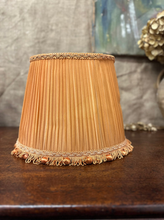 Vintage Orange Pleated Lamp Shade The Blind Mole