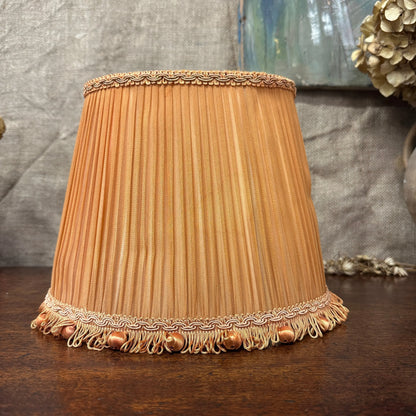 Vintage Orange Pleated Lamp Shade The Blind Mole