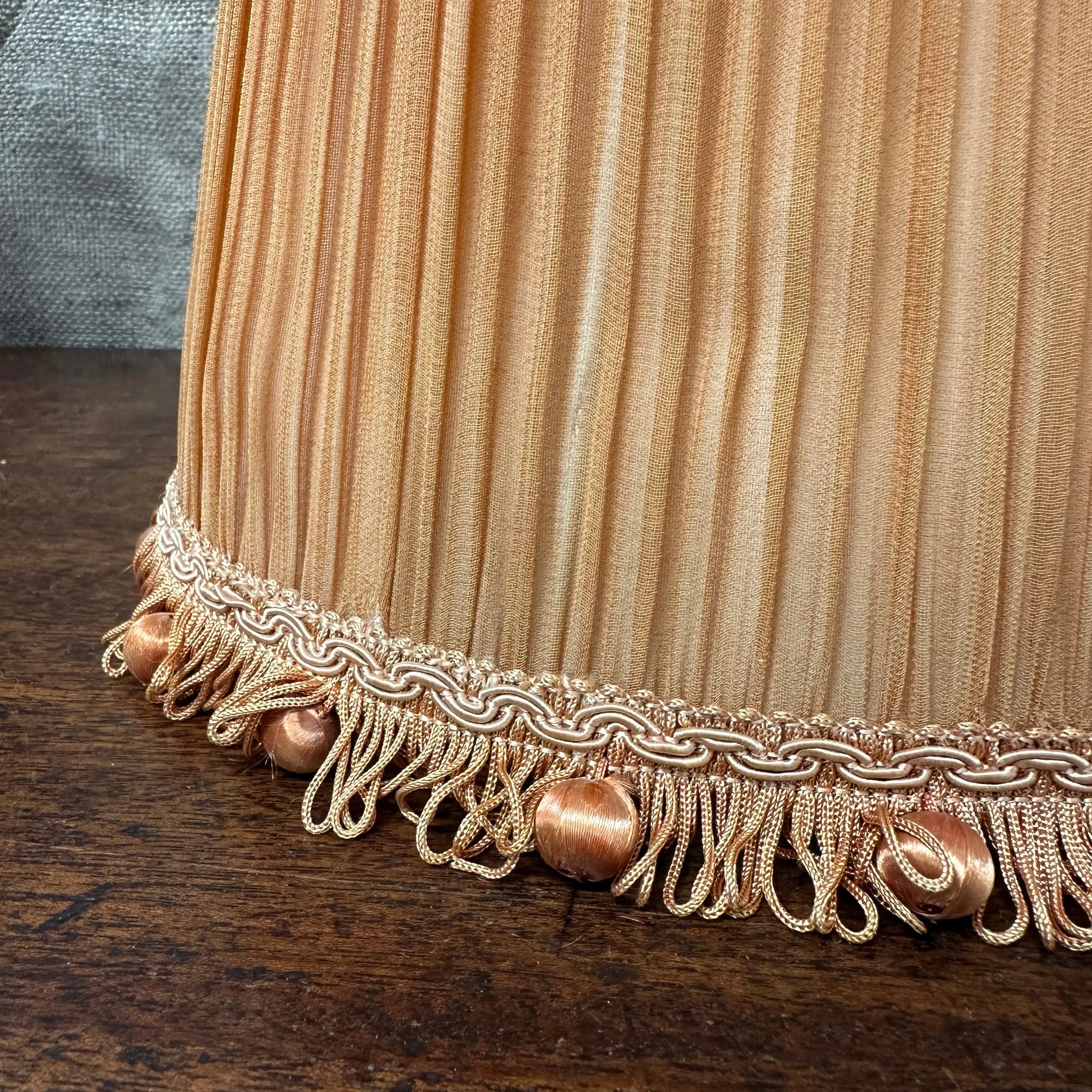 Vintage Orange Pleated Lamp Shade The Blind Mole