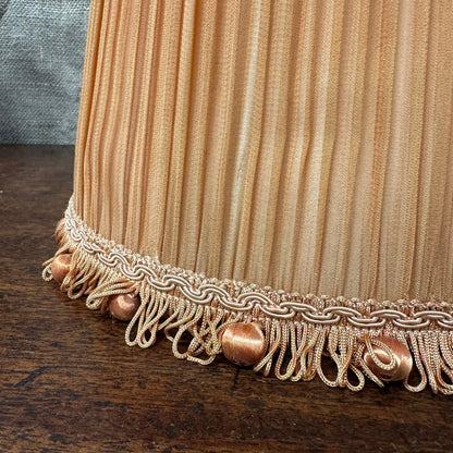 Vintage Orange Pleated Lamp Shade The Blind Mole