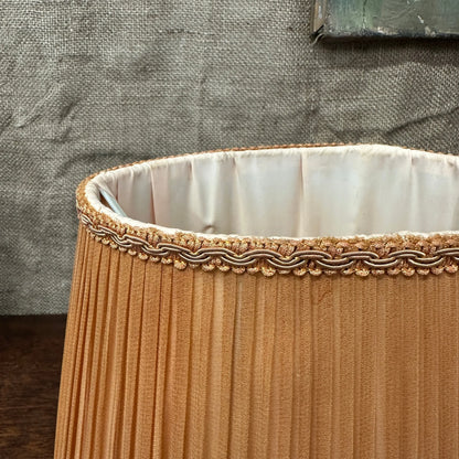Vintage Orange Pleated Lamp Shade The Blind Mole