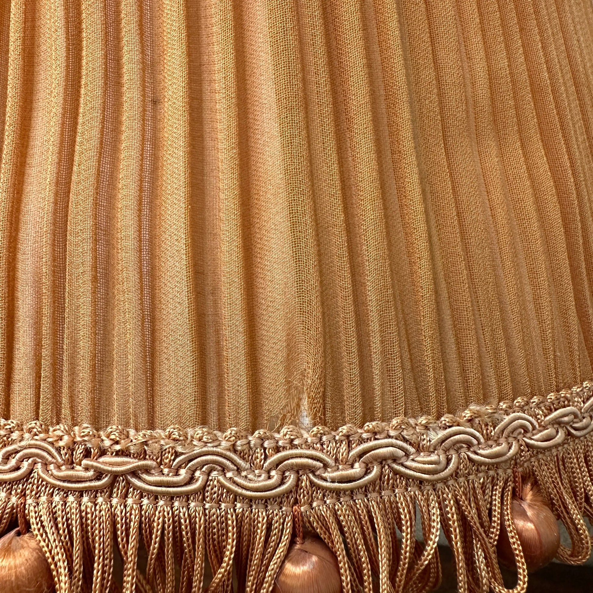 Vintage Orange Pleated Lamp Shade The Blind Mole