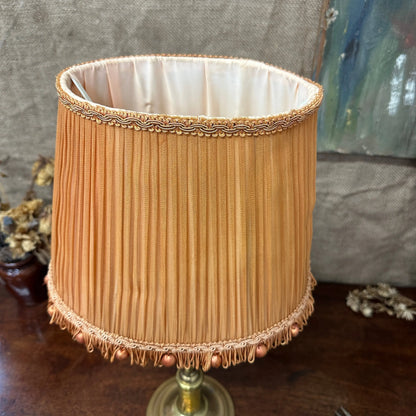 Vintage Orange Pleated Lamp Shade The Blind Mole