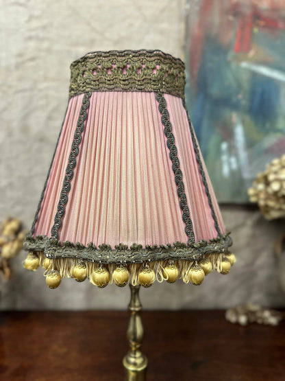Vintage Pink Pleated Lamp Shade The Blind Mole