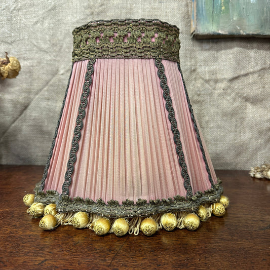 Vintage Pink Pleated Lamp Shade The Blind Mole
