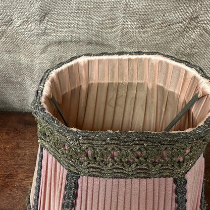 Vintage Pink Pleated Lamp Shade The Blind Mole