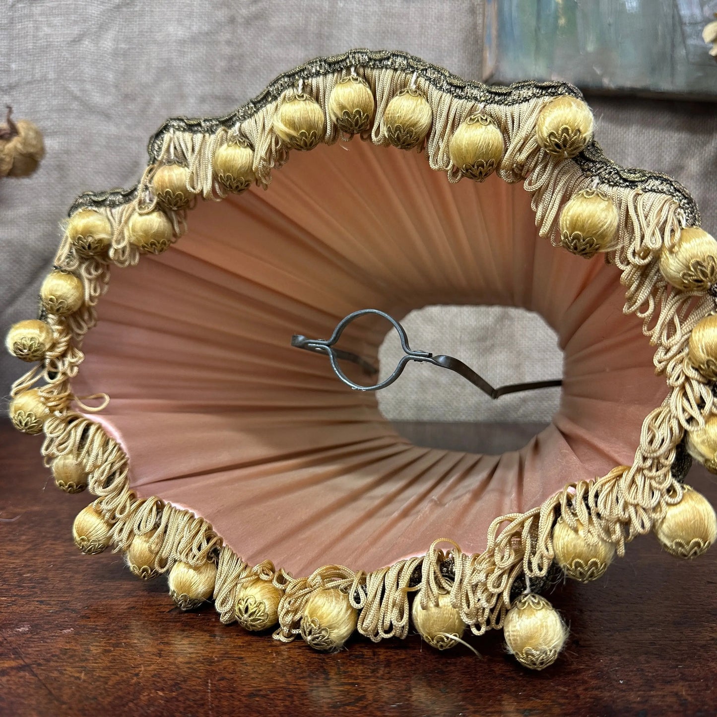 Vintage Pink Pleated Lamp Shade The Blind Mole
