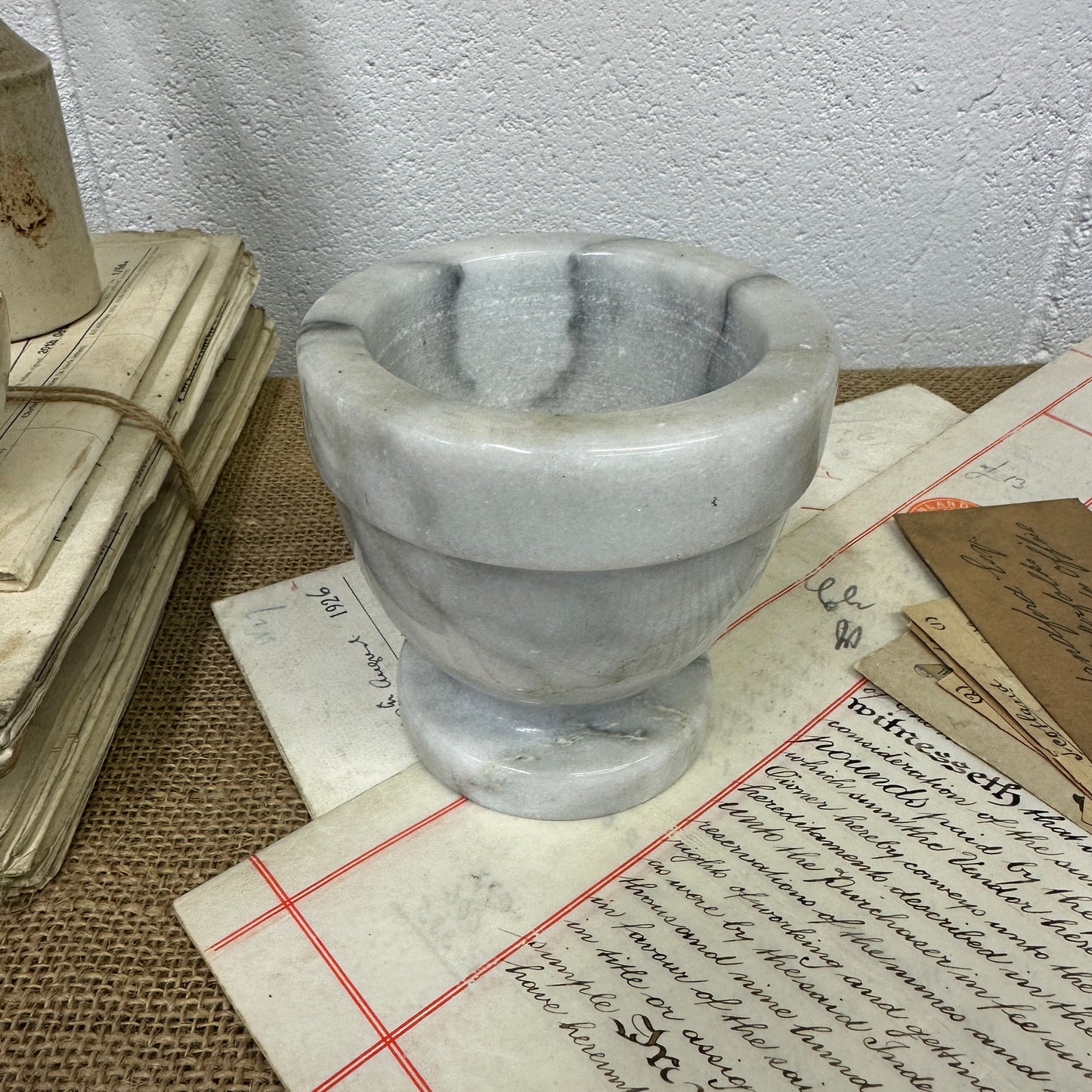 Vintage Marble Onyx Mortar