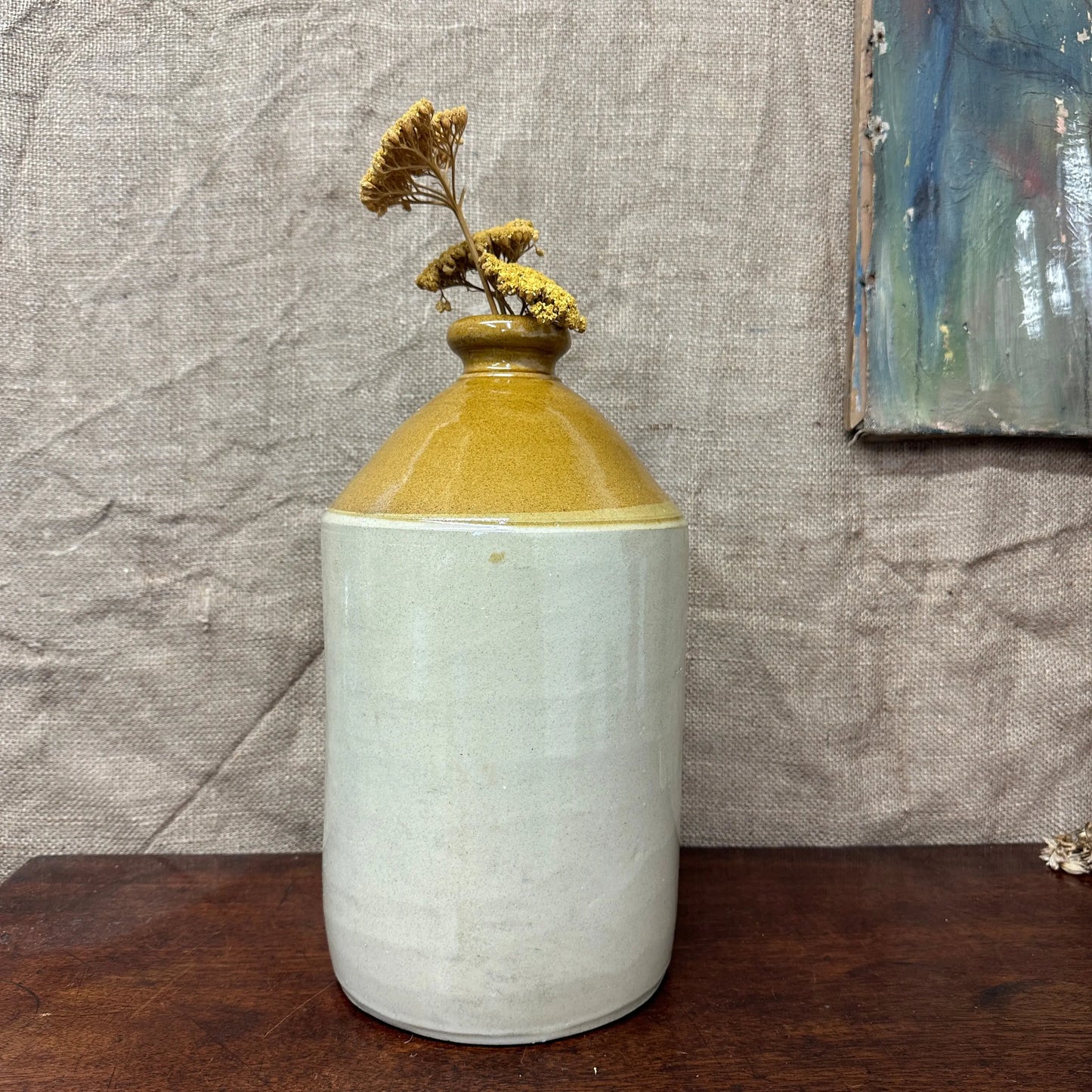 Large Stoneware Bottle, Flask The Blind Mole