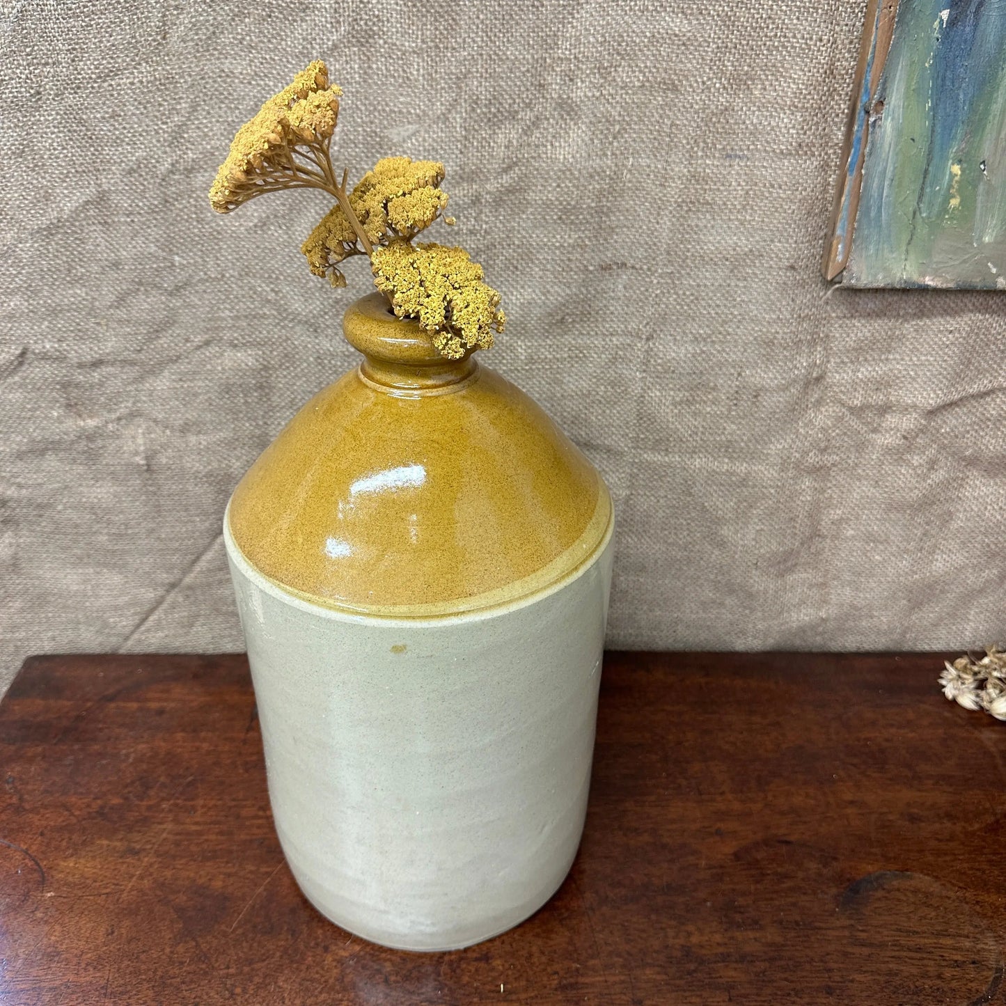 Large Stoneware Bottle, Flask The Blind Mole