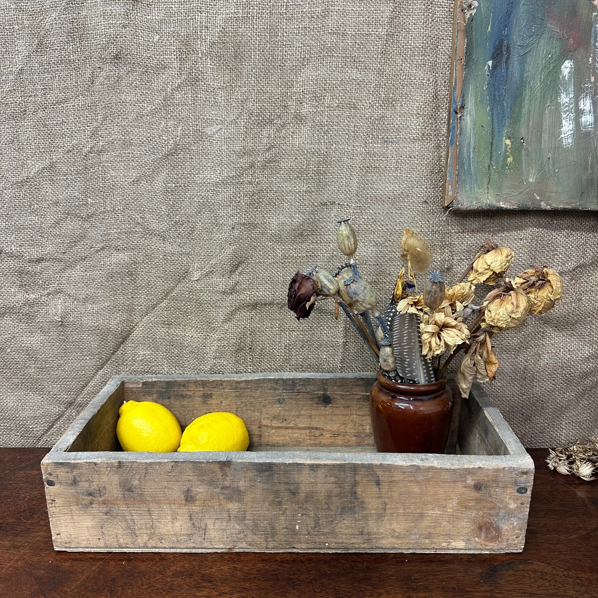 Shallow Wooden Crate The Blind Mole