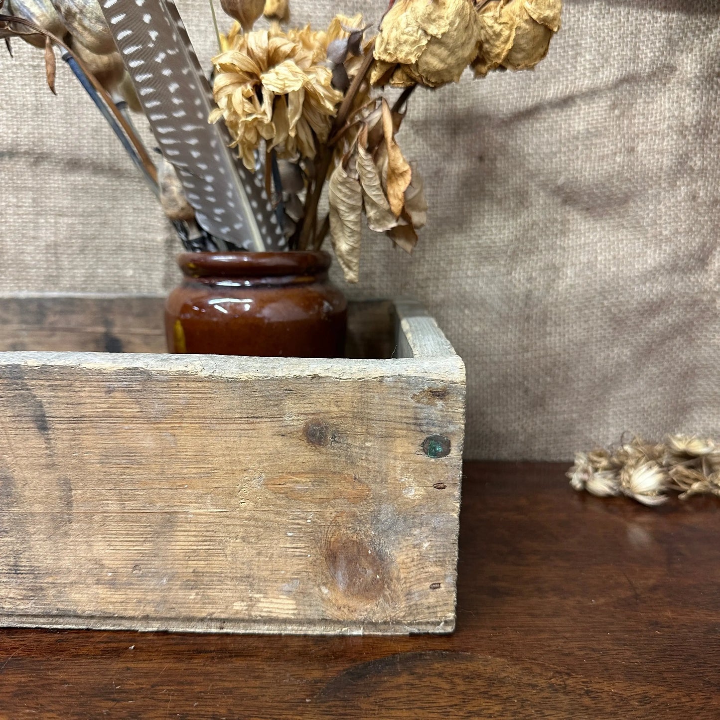 Shallow Wooden Crate The Blind Mole